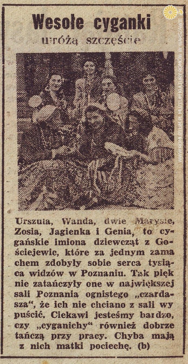 Wesołe Cyganki wr&oacute;żą szczęście