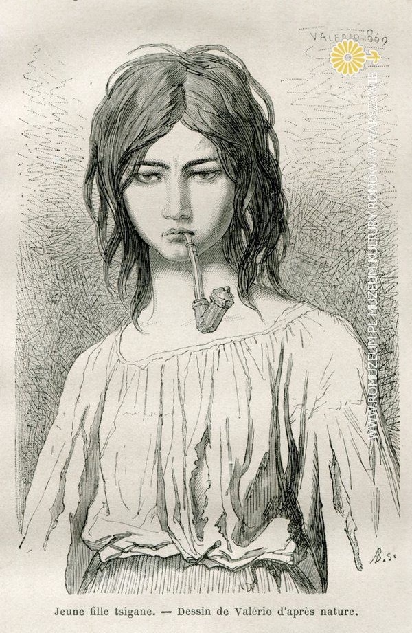 Th&eacute;odore Valerio, Jeune fille tsigane