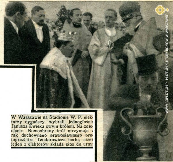 "Janusz Kwiek kr&oacute;lem cygan&oacute;w"