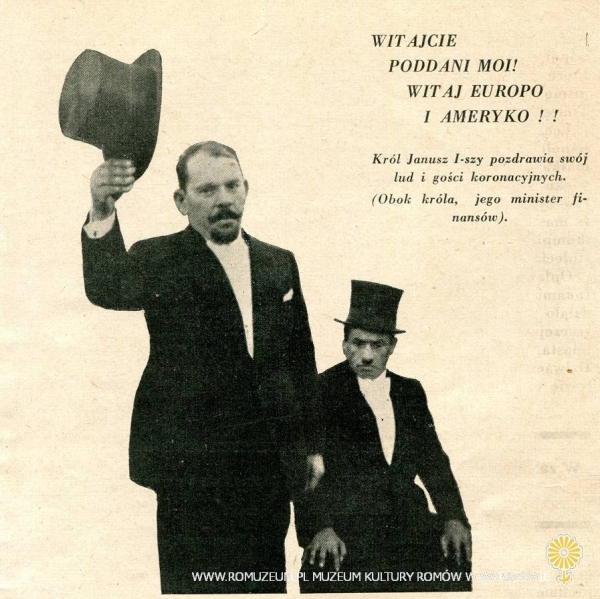 "Jak było naprawdę na koronacji Janusza I-ego, kr&oacute;la cygan&oacute;w" - pozdrowienie poddanych