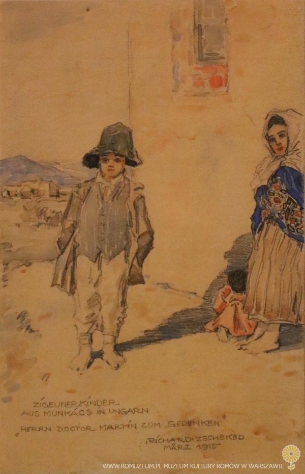 Zigeunerkinder aus Munk&aacute;cs in Ungarn, &bdquo;Herrn Doctor Artin zum Gedenken&rdquo;