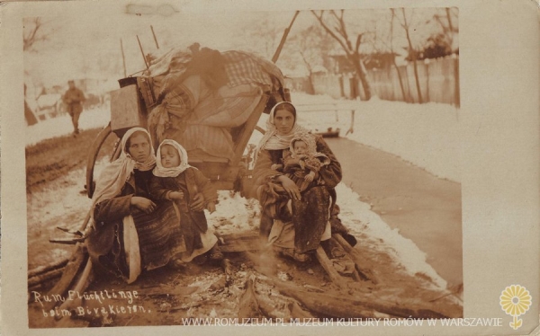 Rum&auml;nien Fl&uuml;chtlinge beim Biwakieren