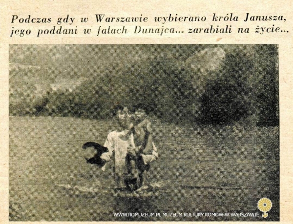 "Jak było naprawdę na koronacji Janusza I-ego, kr&oacute;la cygan&oacute;w" - w falach Dunajca