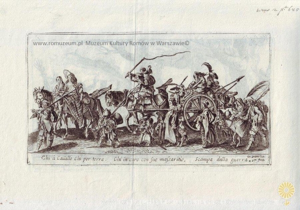 Poch&oacute;d Cygan&oacute;w (awers), Jacques Callot