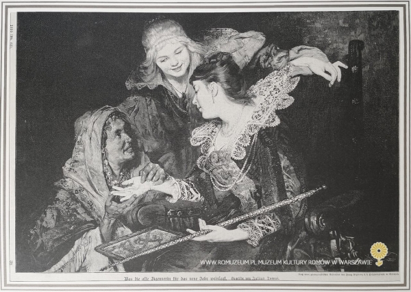 Das die alte Zigeunerin f&uuml;r das neue Jahr weisfaat