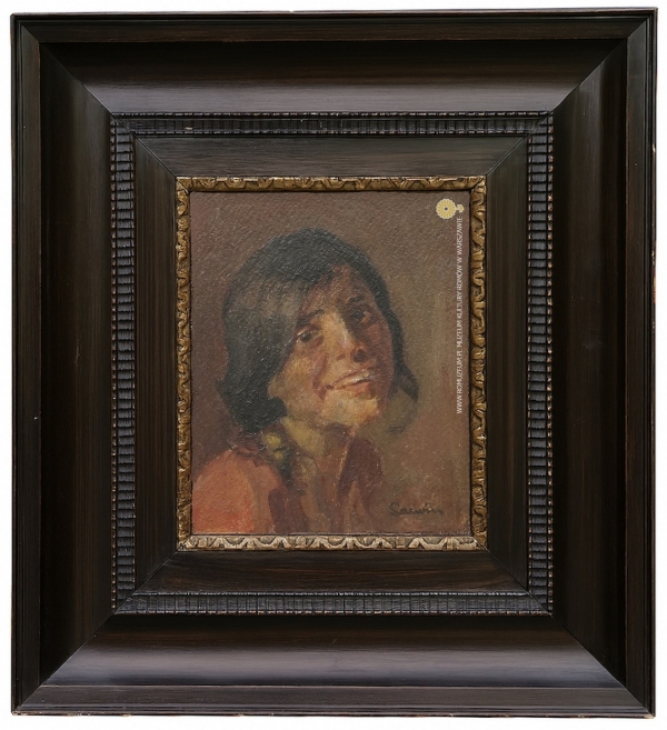 Kopf einer Zigeunerin, Hans Larwin