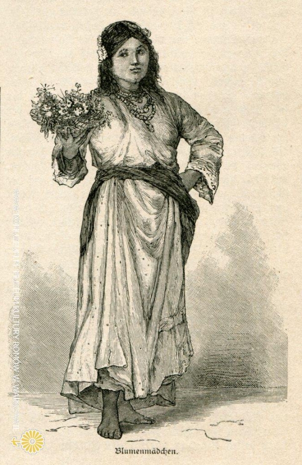 In Rum&auml;nien-Blumenm&auml;dchen