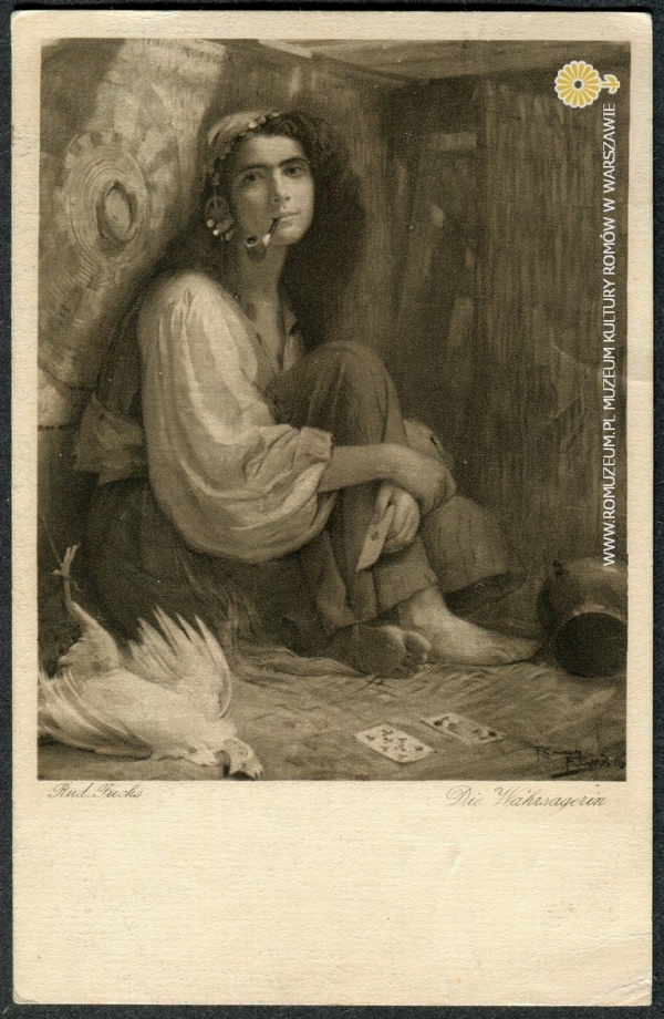 Die Wahrsagerin (druk czarno-biały)